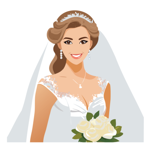 Bride vector png