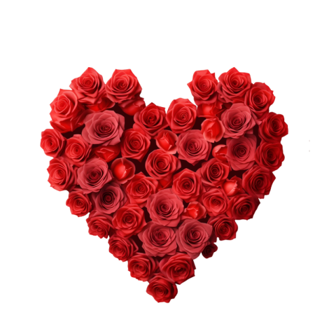 Red rose heart png images