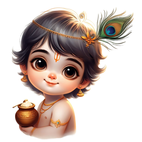 Cute baby krishna png images free download