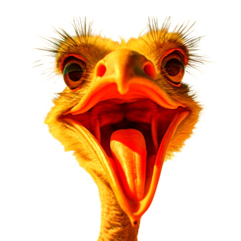 Ostrich mouth png