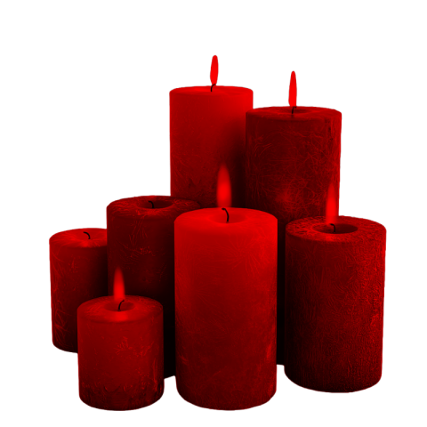 Red candle png transparent