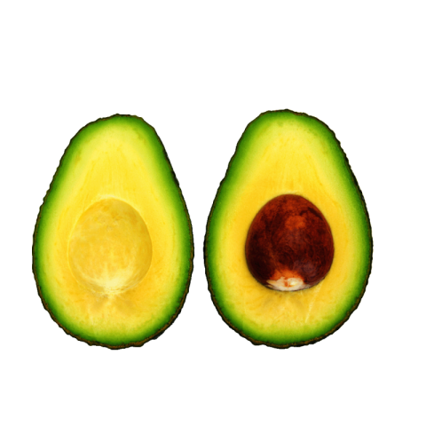 Sliced avocado png