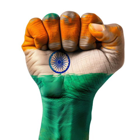 indian hand flag png