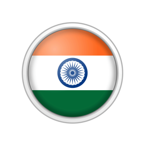 Indian flag badge png