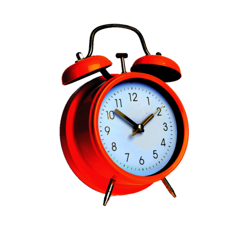 Red alarm clock png download