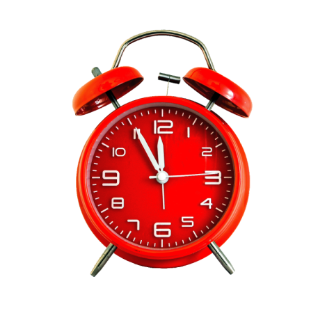 Red alarm clock png free download