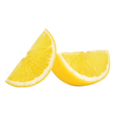 Yellow lemon slice png transparent