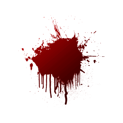 Realistic blood splatter png