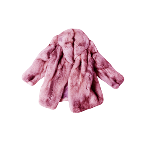 Pink fur coat png