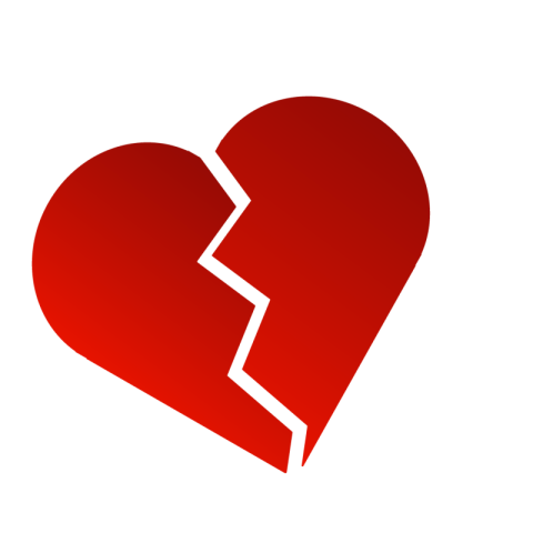 Transparent Broken Heart png