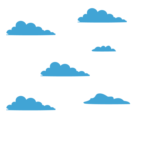 Blue cloud png image