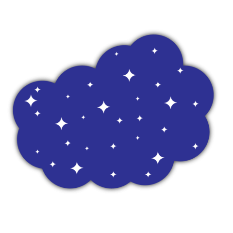 Blue cloud png transparent