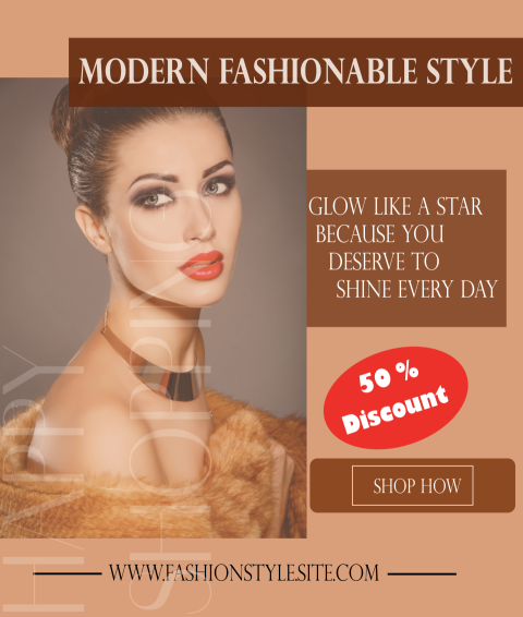 Fashion sale poster template