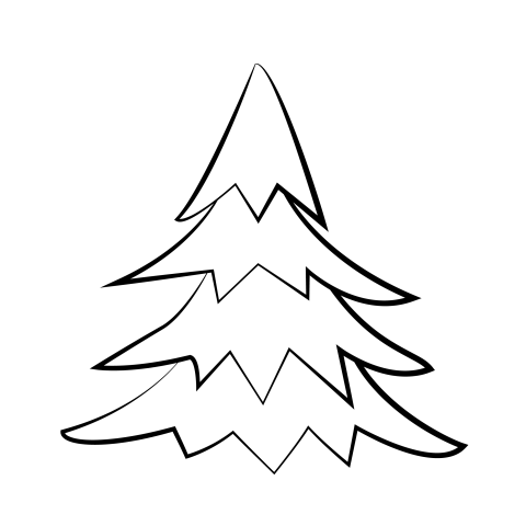 Christmas tree drawing png