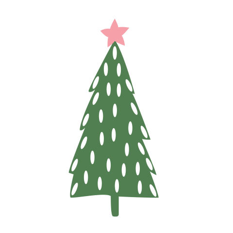 Christmas tree png vector
